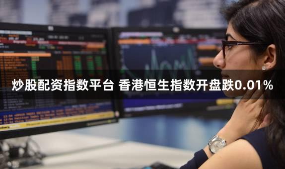 炒股配资指数平台 香港恒生指数开盘跌0.01%