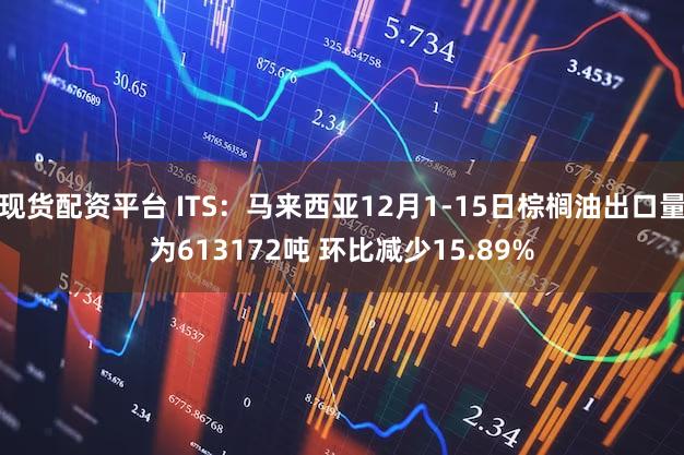 现货配资平台 ITS：马来西亚12月1-15日棕榈油出口量为613172吨 环比减少15.89%